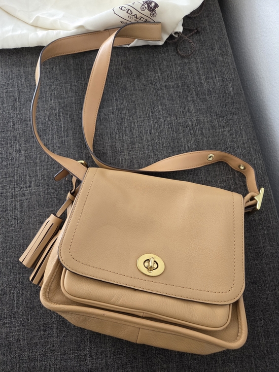 Coach Handbags - Coach Legacy Archive Rambler Crossbody Bag Camel Tan Leather